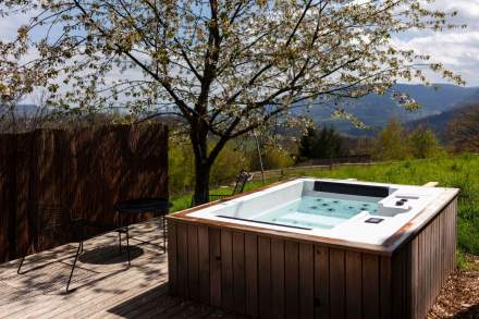Hôtel 48° Nord - Landscape hôtel à Breitenbach - Terrasse jacuzzi